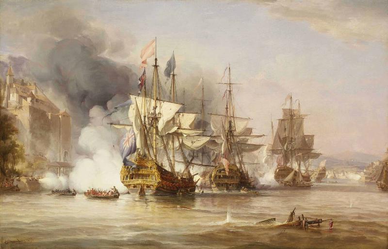 Charles Edward Chambers The Capture of Puerto Bello oil painting picture